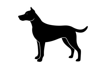 Dog silhouette vector illustration
