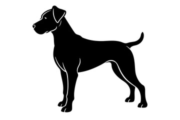 Dog silhouette vector illustration