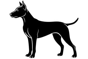 Dog silhouette vector illustration