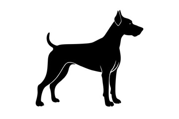 Dog silhouette vector illustration