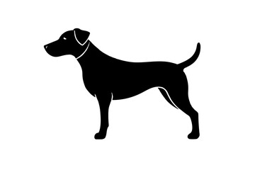 Dog silhouette vector illustration
