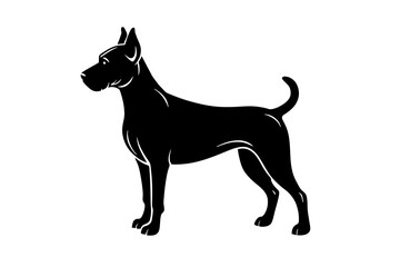 Dog silhouette vector illustration