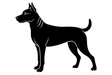 Dog silhouette vector illustration