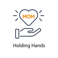 Holding Hands vector icon