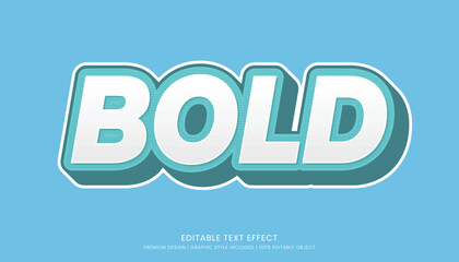 editable 3d text effect template bold typography and abstract style