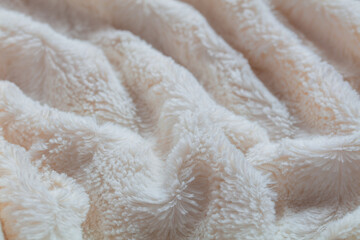 white velour plush cloth textured background