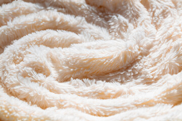 white velour plush cloth textured background