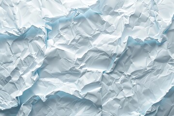Fototapeta premium Crumpled white paper texture background