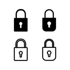 lock icon set