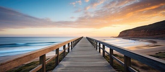 Endless Horizons and Saltwater Dreams Bells Beach Bliss. Creative banner. Copyspace image
