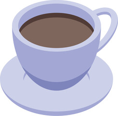Steaming cup of coffee sits on a matching saucer, inviting you to take a sip and savor the aroma