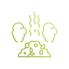 trash pollution vector icon