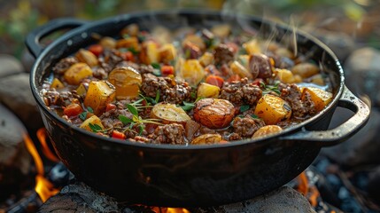 cooking in a pot