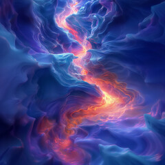 Obraz premium AI-generated abstract texture background , Beautiful and complex image. The fluid structure emphasizes the sparkle, creating a sense of movement within the object.