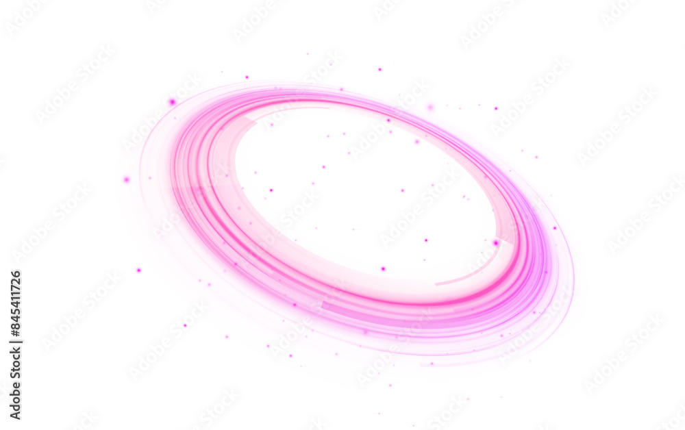 Leinwandbilder abstract bright neon loop with transparency. glowing spiral cover. luminous green neon waves png. ne