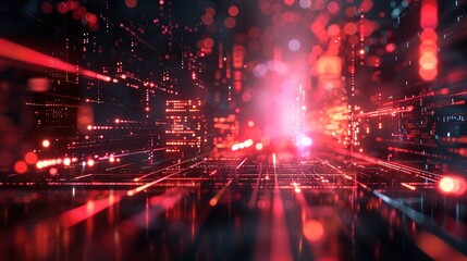 Fototapeta premium Ultra futurist tech abstract background