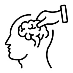 Download line style icon of inherit intelligence 