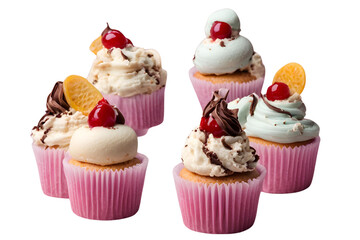 ice cream cup on isolated background design