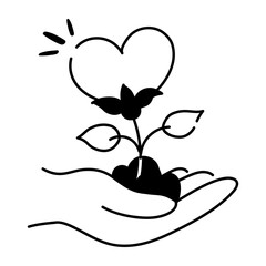 Latest doodle icon of self compassion 