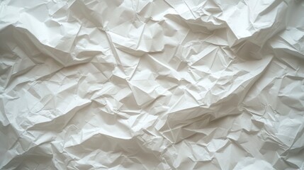 Obraz premium White crumpled paper texture background