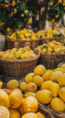 Lemons in the basket