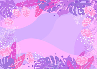 Background nature freehand Leaf pattern background. Leaf vector design for background, wallpaper, carpet, wrapping, fabric, textile fashion wearing.