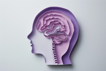 Obraz premium Paper human head with piece of paper creative inspiration for art and design concepts