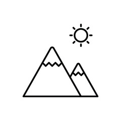 Mountain vector icon