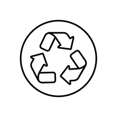 Obraz premium Recycling Symbol vector icon