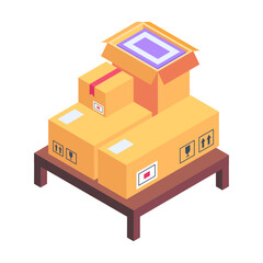 Obraz premium Isometric Icons of Resettlement 