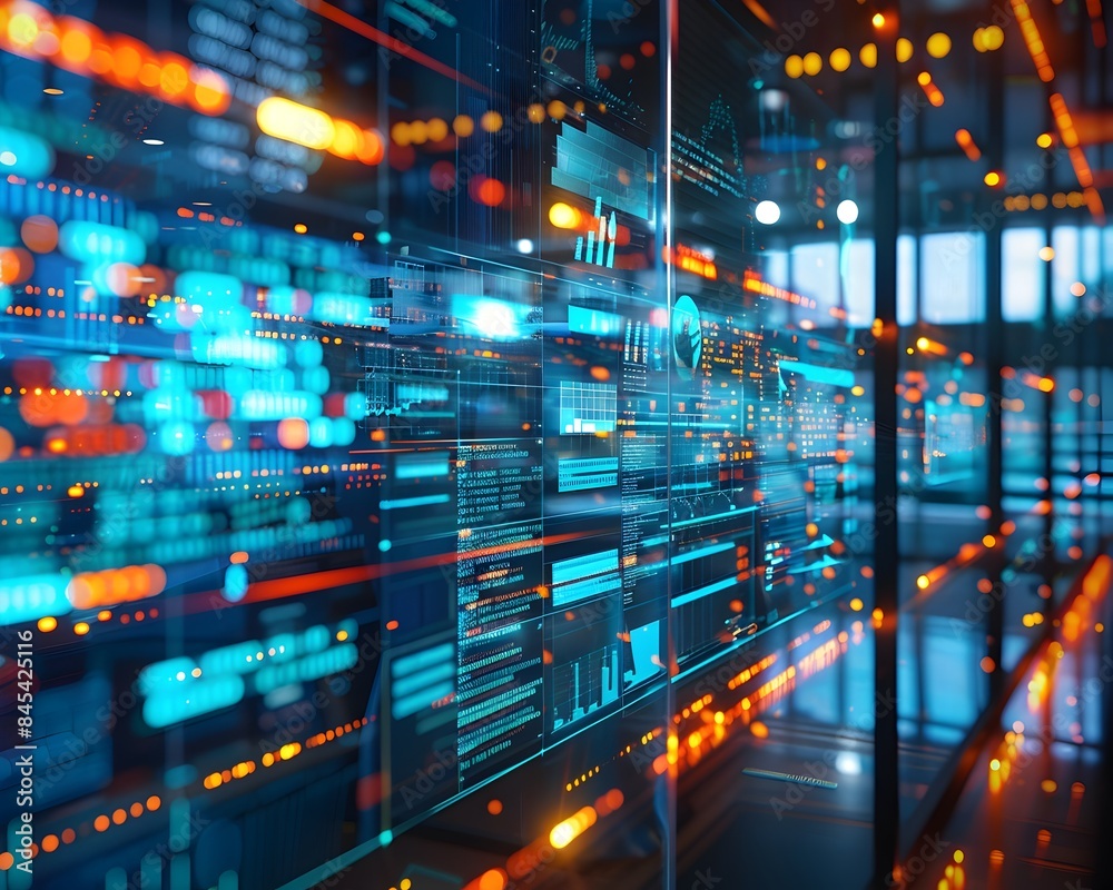 Poster dynamic digital dashboards enabling seamless business communication and in a technology driven offic