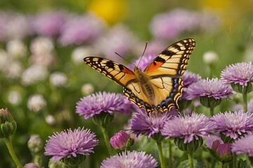 birds flying over rivers and mountains wallpaper illustration. illustration for wallpaper.