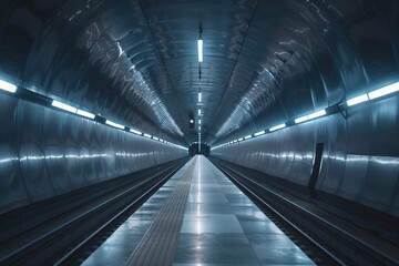Underground subway tunnel