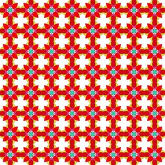 Picture of a bright red flower in a square shape. white background