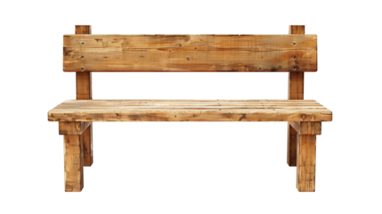 Minimalist Wooden Bench with Natural Finish