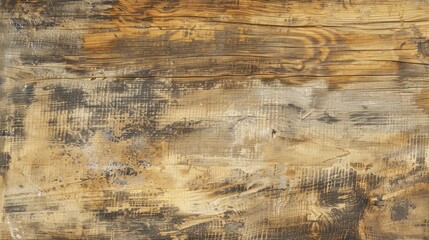 Obraz premium Sample of weathered texture in Natural Oak Wood stained with Ocher bleached and enhanced with grunge vignette