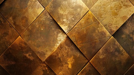 Design with a textured gold metal surface