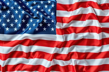 Obraz premium Independence day, waving american flag background