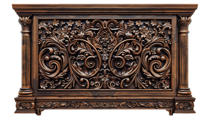 Ornately Carved Wooden Cabinet