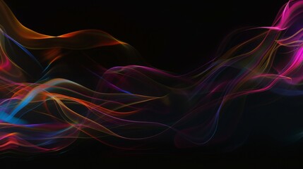 minimalist, distorted perspectives, transparent, chromatic aberration, black background