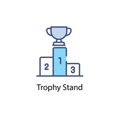 Trophy Stand vector icon