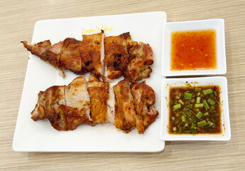 Roasted Chicken with Spicy and Sweet Sauce