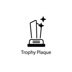 Trophy Plaque vector icon