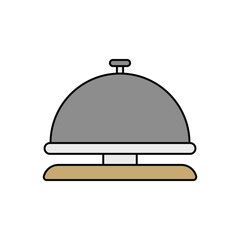 Reception bell vector icon