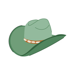 cowboy cowgirl hat cartoon. pink girl, boot disco, country cow cowboy cowgirl hat sign. isolated symbol vector illustration