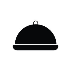 Food tray vector icon