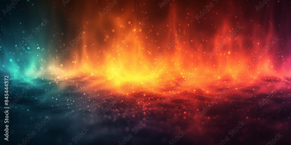Canvas Prints modern gradient background from dark green to orange