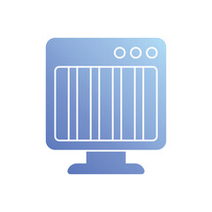 Heater vector icon