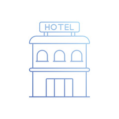 Obraz premium Hotel vector icon