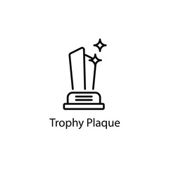 Trophy Plaque vector icon